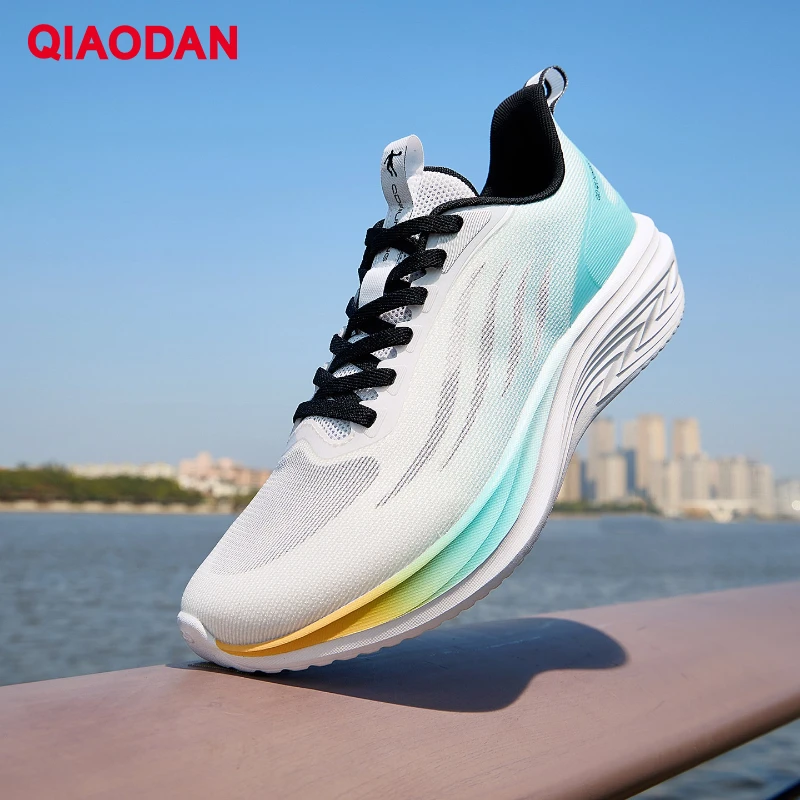 QIAODAN Qingsu Men's Running Shoes Summer Mesh Breathable Lightweight Soft Shock Absorption Casual Sports Sneakers QXB023262205