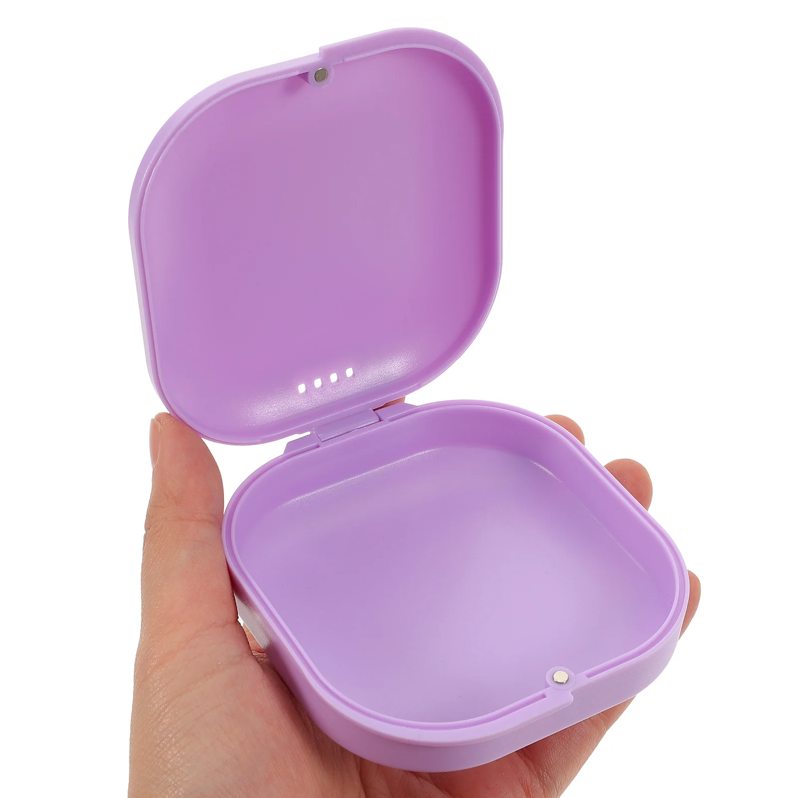 

Denture Box Retainer Case for Teeth Braces Orthodontic Storage Portable Lightweight Breathable Design Travel Camping Business