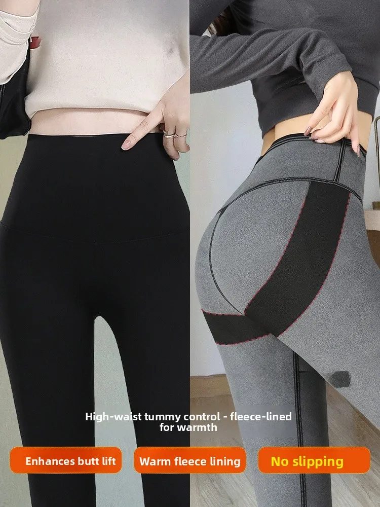 กางเกงโยคะผ้าฝ้ายอเมริกันทรงสลิมเอวสูงสำหรับผู้หญิง กางเกงขายาวลำลอง ผ้าฝ้ายยืดได้ ใส่สบาย เหมาะสำหรับฤดูหนาว รุ่นใหม่...