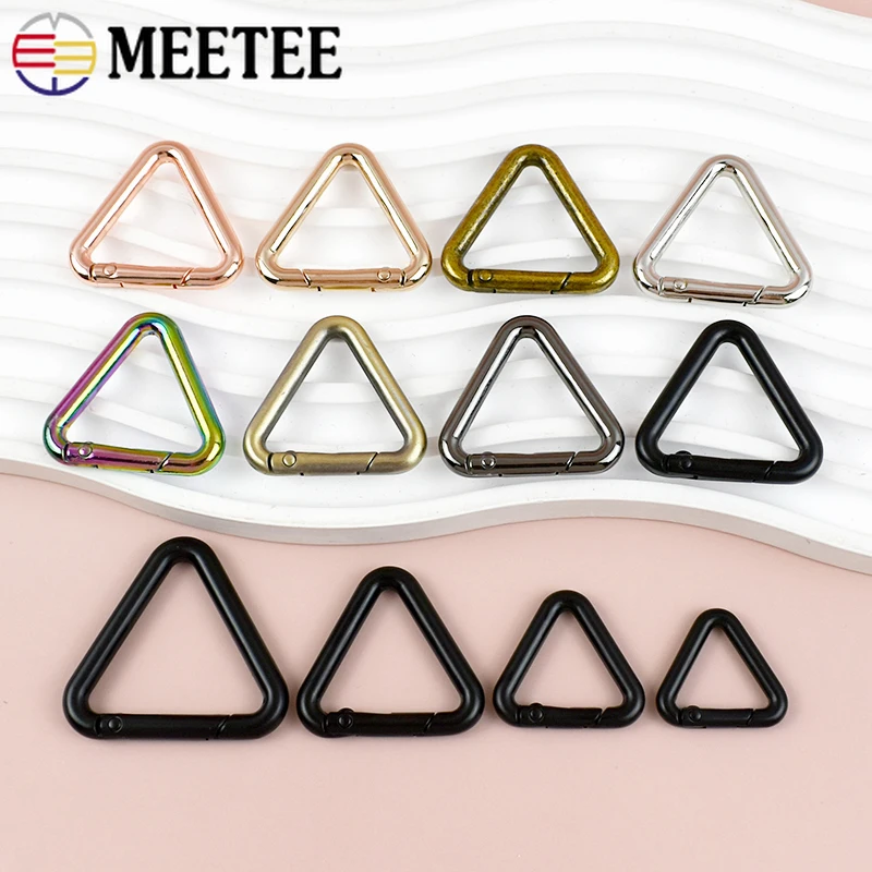 

5/10Pcs 16-32mm Metal Spring Buckles for Bags Strap Openable Ring Hook Belt Keyring Trigger Clip Buckle DIY Hardware Accessories