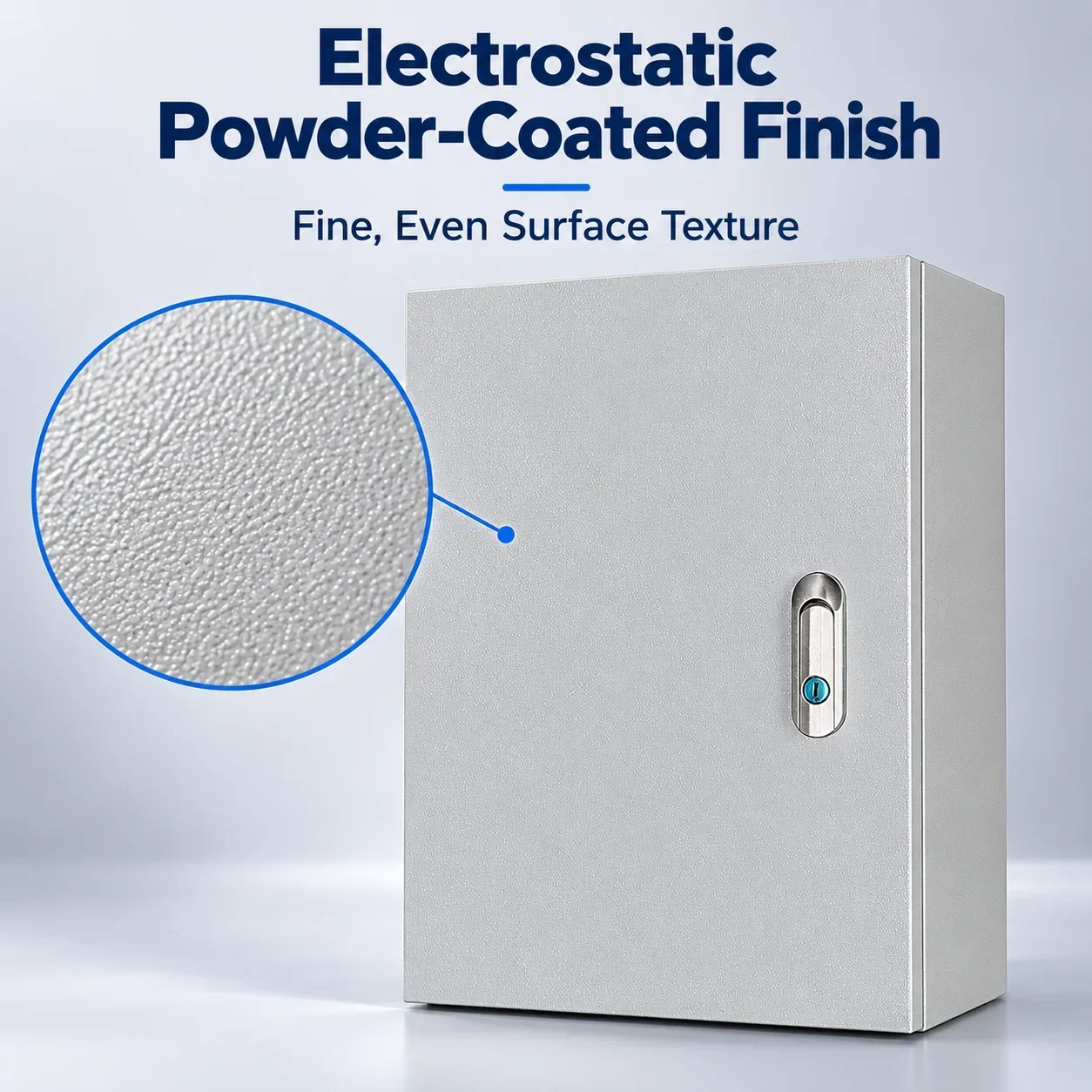 Open Back Steel Electrical Enclosure for EV Charger, Wall Mount Distribution Box with Lockable Door, Empty Cabinet