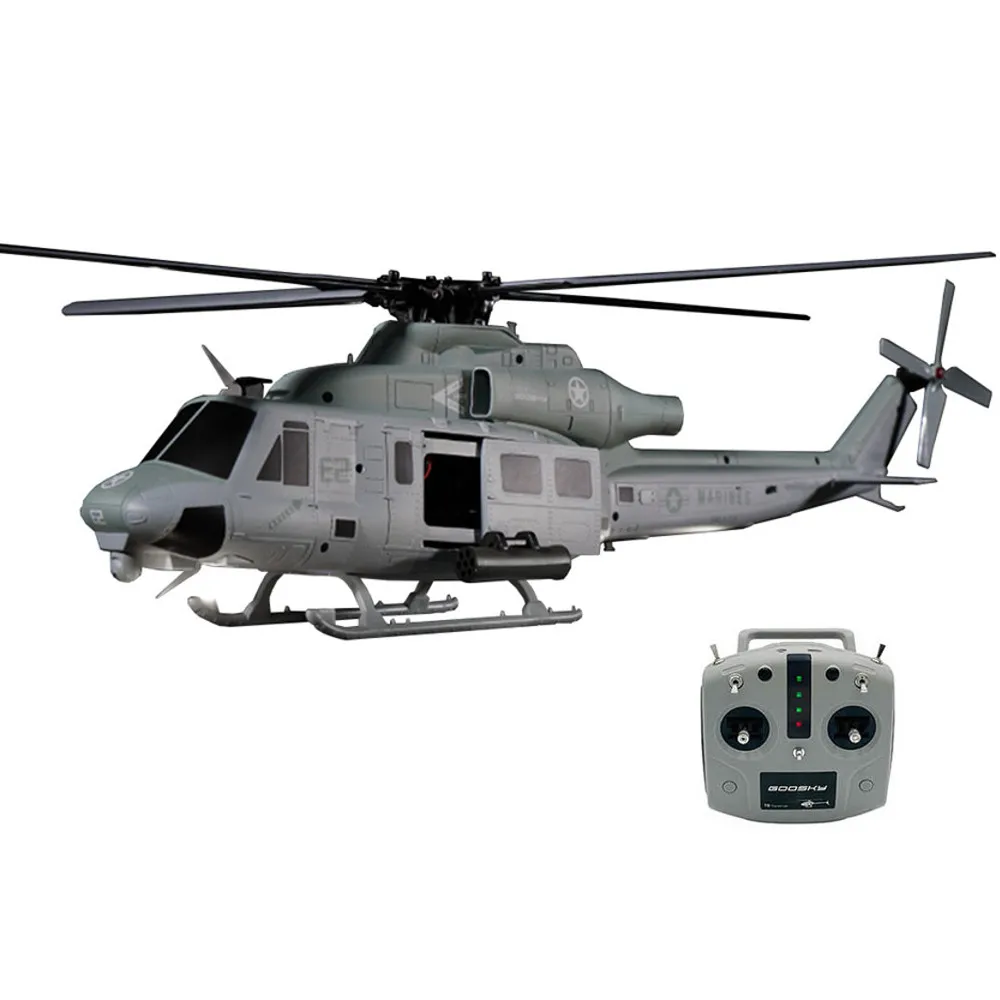 GOOSKY E2 1:35 UH-1Y Scale 2.4G 6CH Dual Brushless Direct Drive Motor RC Helicopter BNF / RTF with GTS Flight Control System