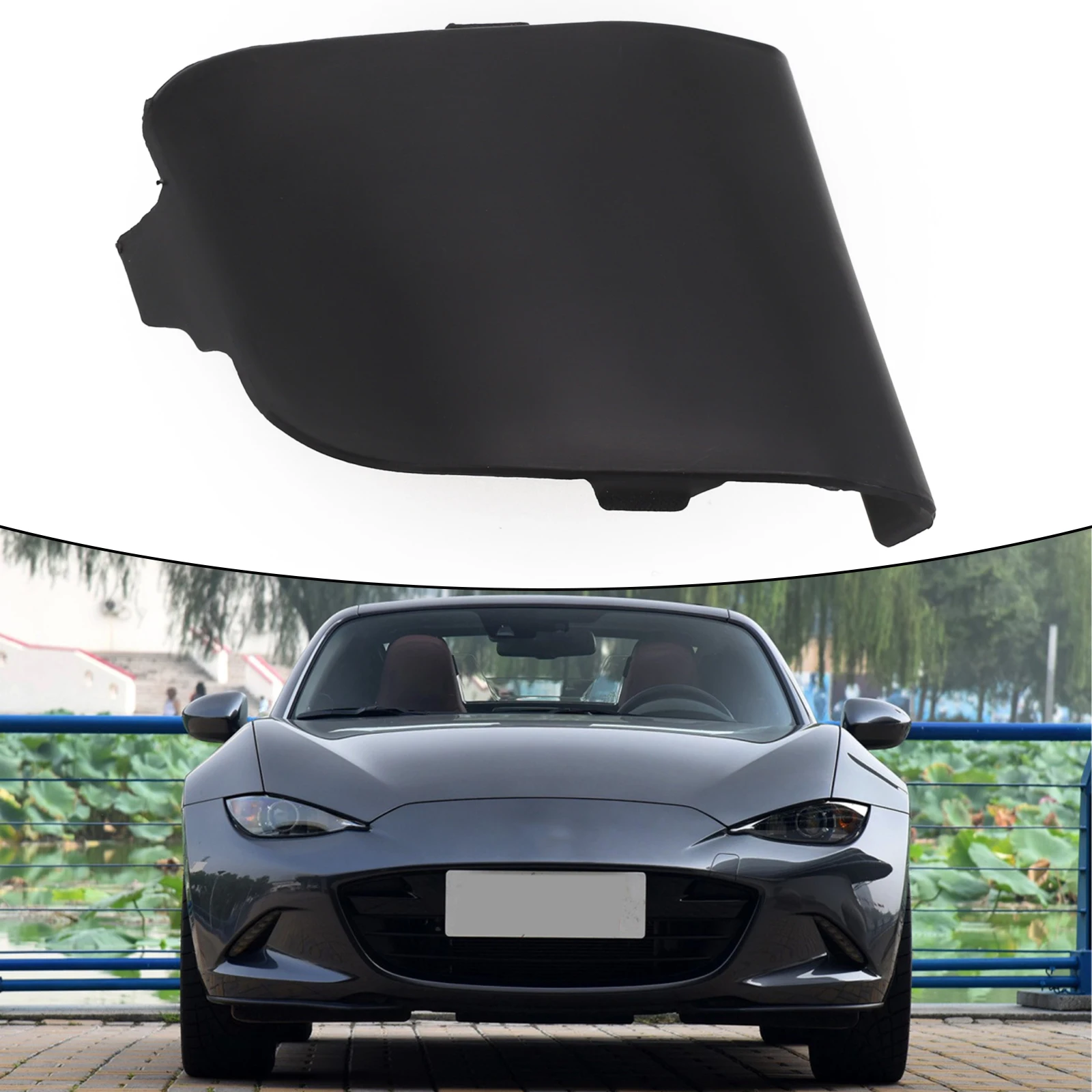 Penutup mata kait Mobil Aksesori Mobil untuk MX-5 untuk Miata 2016-2021 tutup kait derek N243-50-A11-BB Bumper depan