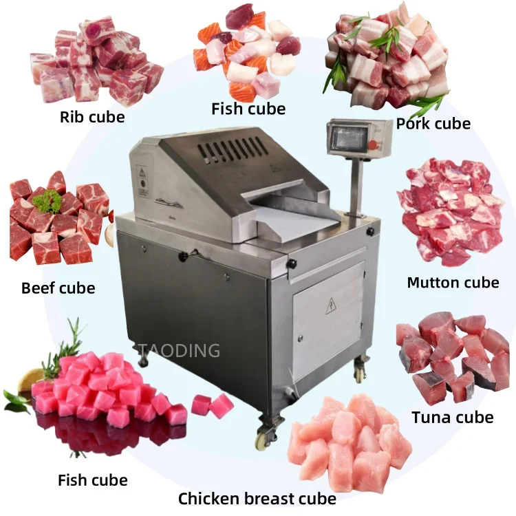 Toronto	frozen Beef Meat Cube Cutter Machine	meat Dicer Cut Machine 	slicing Meat Cube Cutting Machine.