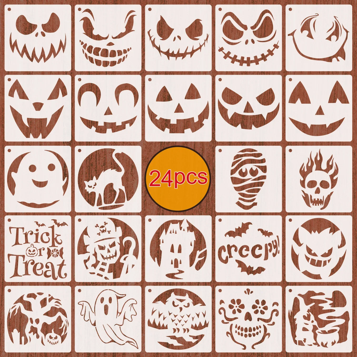 halloween ghost skull layering stencils pintura faca voce mesmo scrapbook coloring gravando album modelo decorativo 13cm 24 unidades por conjunto 01