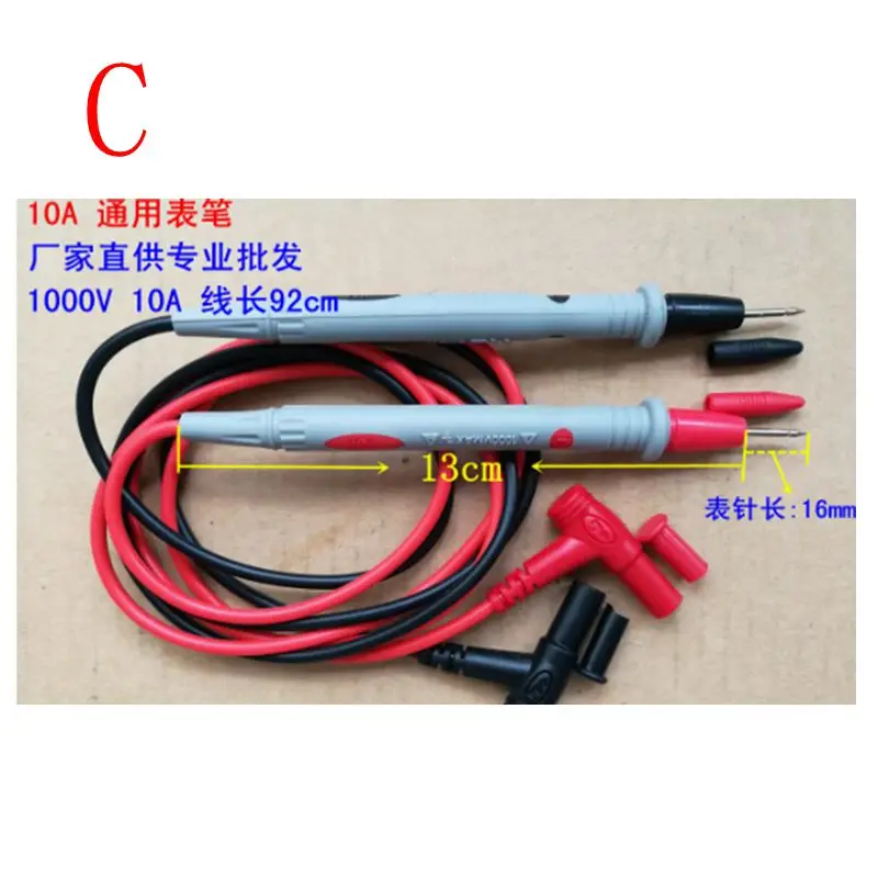 Универсальный зонд, медный игольчатый зонд, стальной игольчатый зонд, высокоточный силиконовый зонд, 1000 В, 10 А, 20 А