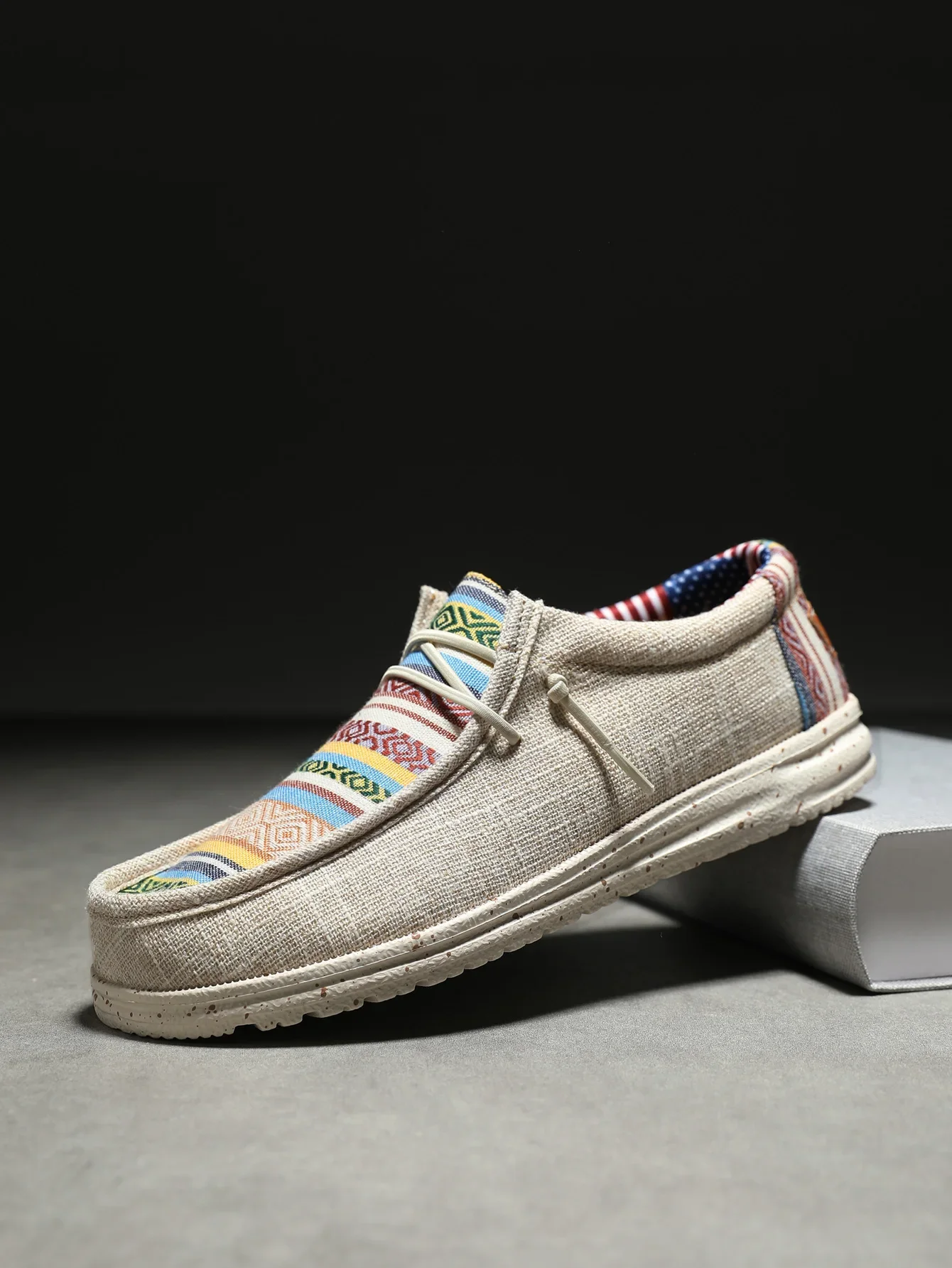 Herren-Freizeitschuhe, rutschfestes Design, Originalmarke, Canvas-Schuhe, Slipper, Unisex, strapazierfähig, modische Slip-on-Schuhe, hohe Qualität. – Detail 3