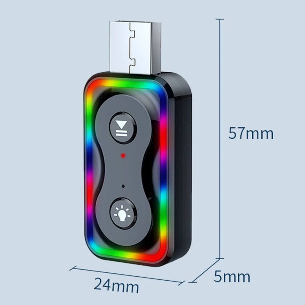 BT5.3 Bluetooth-адаптер для автомобильного Aux-кабеля с разъемом 3,5 мм (Q1)_BSH