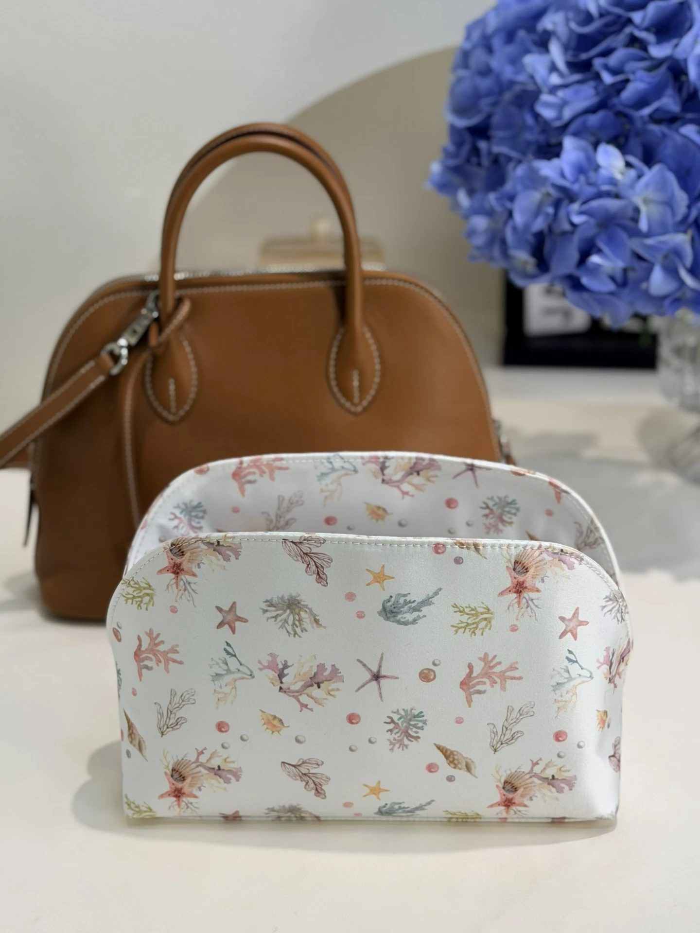 limited-edition-simple-smile-satin-floral-inner-bag-for-hermes-bowling-bolide-zipper-u-shaped-storage-organizer-home-use