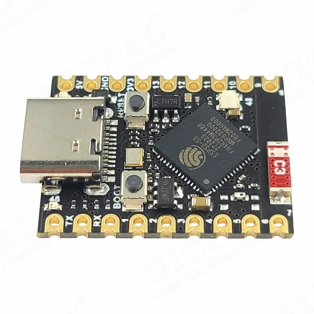 Imagem -03 - Placa de Desenvolvimento Mini Esp32-s3 bt 5.0 Módulo Wifi para Internet das Coisas Risc-v 235 mm x 18 mm Baixa Potência 18pin Flash 4m Esp32 s3