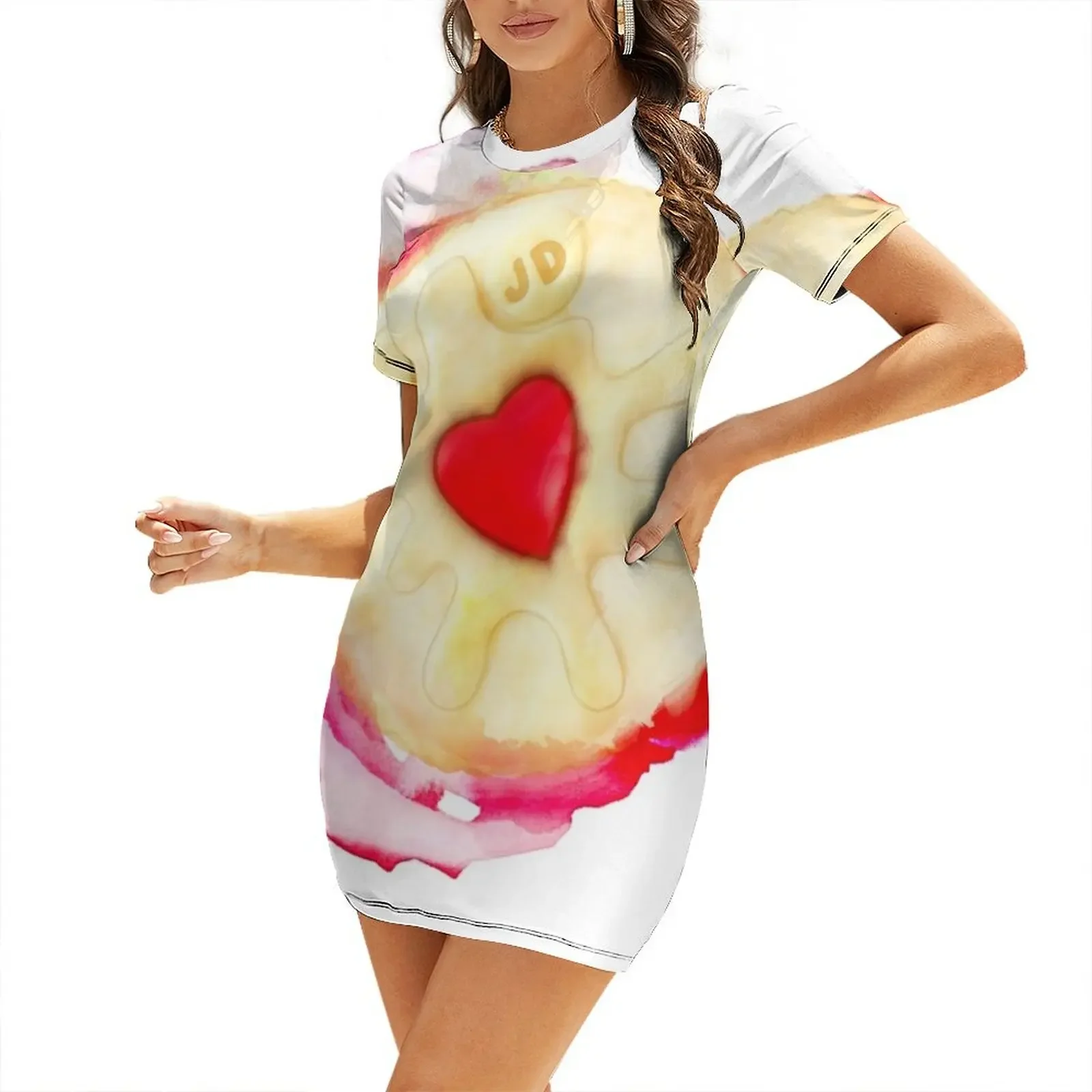 

Jammy Dodger Short-Sleeved Dress summer clothes dresses women summer 2026 Dress for girls Dance dresses