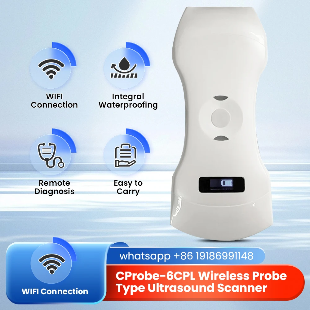 192E Wi-Fi Беспроводной цветной ультразвуковой допплер 3 в 1, выпуклый линейный датчик с фазированной решеткой