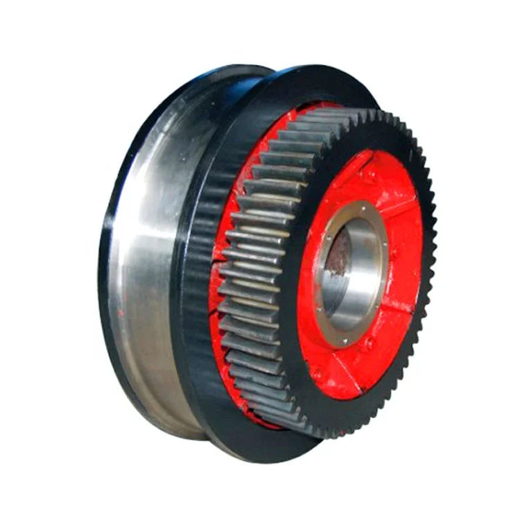 Forged Steel and Casting Steel Multi-function Crane Wheels Single or Double Flange For Overhead Crane