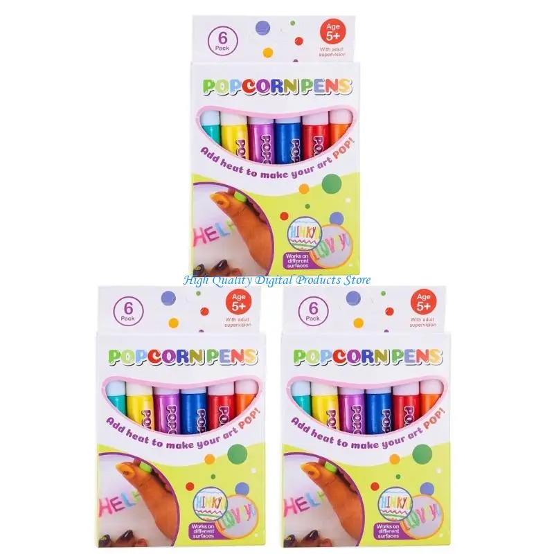 U2JE Bubble Painting Pen Colorful Drawing Pen for Kids Painting Card Making