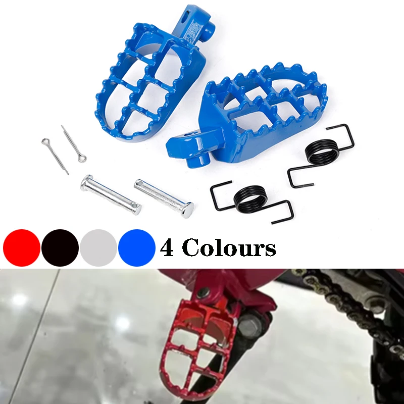 For Yamaha PW50 80 TW200 XR50R CRF50 CRF70 CRF80 CRF100F Motocross Dirt Bike Motorcycle Foot Pegs Rests Footpegs Dirt Pit Bike