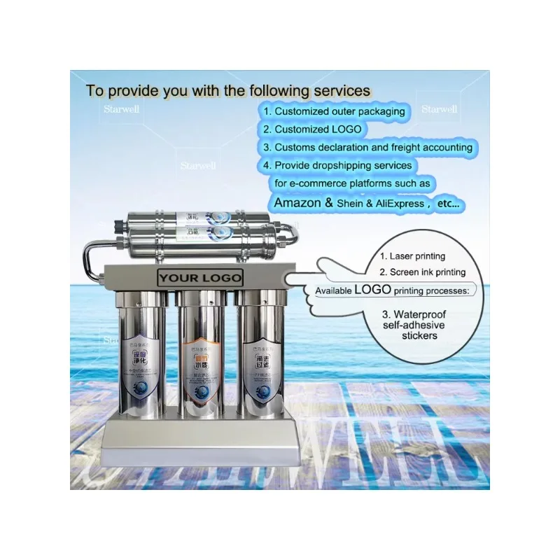 เครื่องกรองน้ำหรือเครื่องทำน้ำดื่มสำหรับใช้ในบ้าน 89-3 +2 อัตราการไหลสูง ระบบกรอง 5 ขั้นตอน พร้อมไส้กรองคาร์บอนกัมมันต์และแม่เหล็กแรงสูง