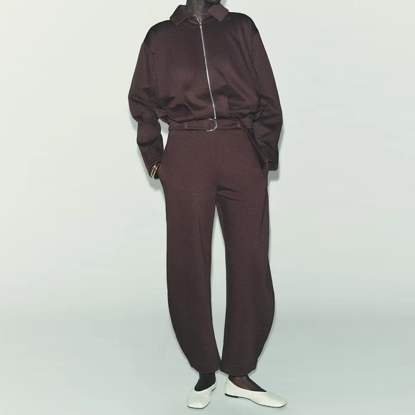 

Женское бархатное плиссированное осеннее новое пальто Pilot Jaet на молнии, длинная женская верхняя одежда со стойкой-стойкой