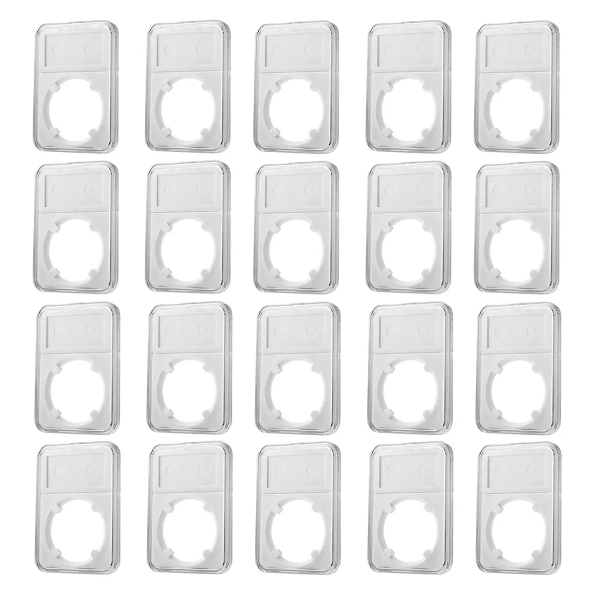【New User-Coupon!】20-Pack Coin Slab Display Holder for Peace IKE Silver 38mm Dollar Coins with Clear Acrylic Cases