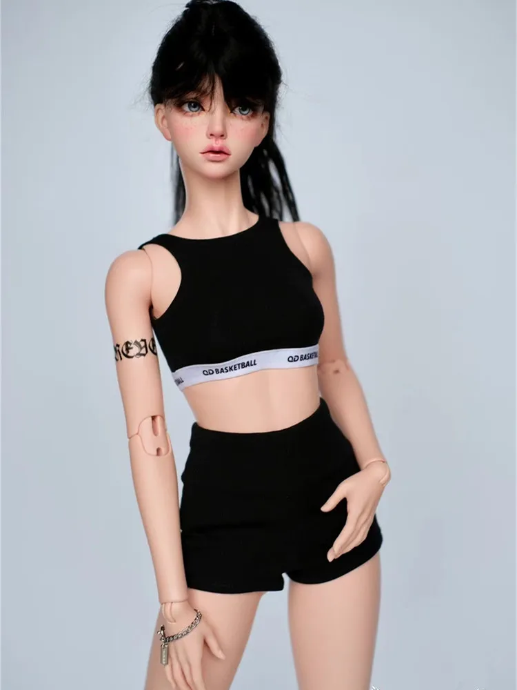 Hot Sports Top Shirt Shorts Suit for BJD 1/4 ,1/3  Doll Clothes Customized CWB314