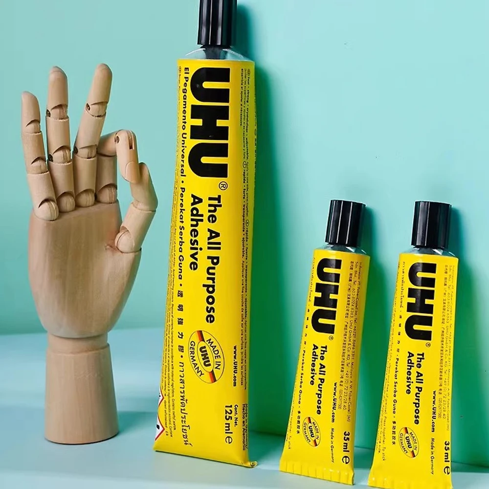 

UHU 35ML All Purpose Transparent Adhesive Glue Extra Strong Clear Glue Handmade Model Glue Fabric Leather Glue DIY Glue