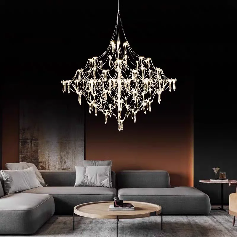 Licht Luxus Kristall Kronleuchter Kunst Sternenhimmel Kubische Beleuchtung für Wohnzimmer Schlafzimmer Restaurant Villa Duplex Modell Raum Dekor