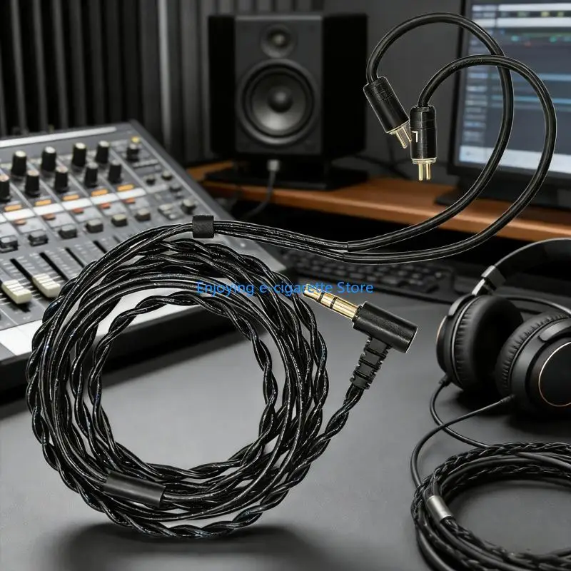 120 langes OFC-Soundkabel für 0,78 mm 2-polige Kopfhörer, 4-adrig/8-adrig geflochten Y4QF – Detail 7