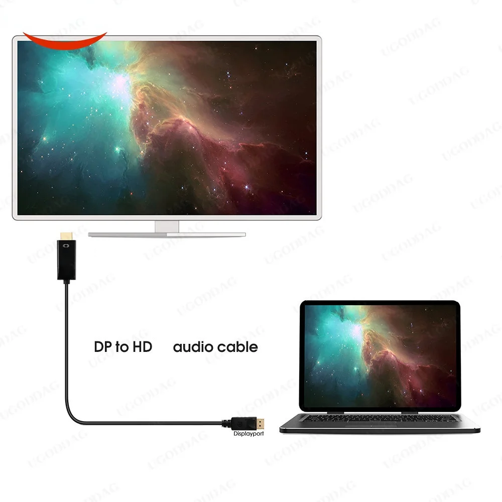 Kabel kompatybilny z DisplayPort do HDMI 4K 1M 1.8M 1080P @ 60Hz Port wyświetlacza kabel kompatybilny z DP do HDMI do laptopów i projektorów