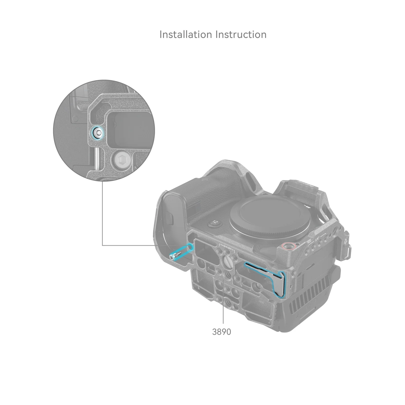 Il set di viti SmallRig in acciaio inossidabile con cacciaviti include 2 viti M3x5 e 2 viti M4 per gabbia, staffa a L, maniglia -4385