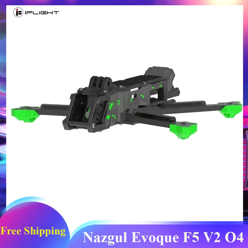 

iFlight Nazgul Evoque F5 V2 O4 Pro FPV Frame Kit 5inch F5D 223mm Wheelbase with 6mm Arm for RC FPV Racing Drone
