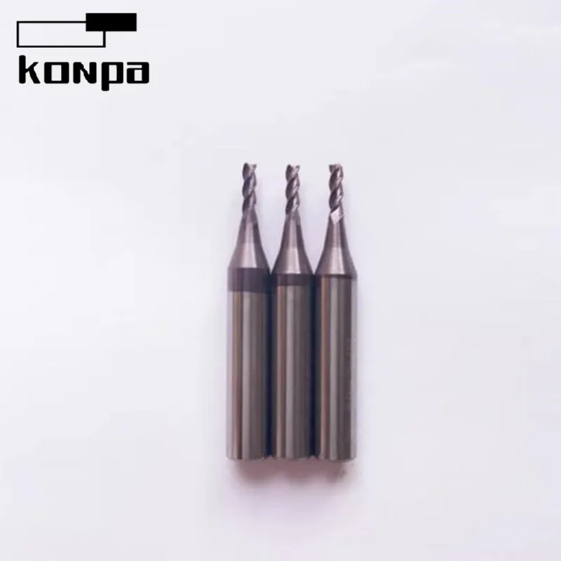 A5/A7/A9 CNC Machine Specific 2.0mm Tungsten Steel End Milling Cutter 3-tooth Long Blade Alloy Drill Bit