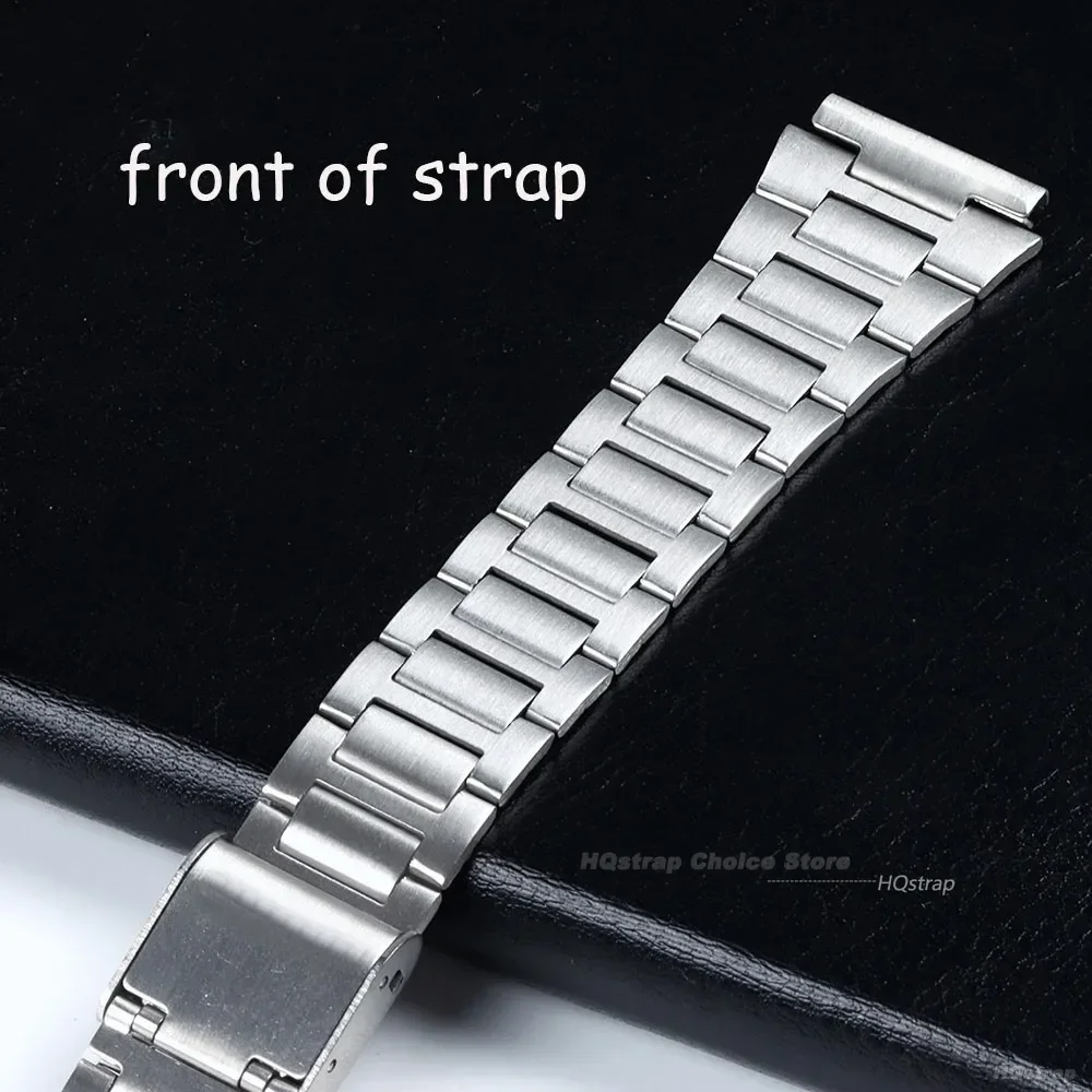 Ремешок металлический для Casio A158/A159/AQ230/F91W/AE1200/AE1300/B650/AQ230, Классический Маленький квадратный браслет из нержавеющей стали 18 мм