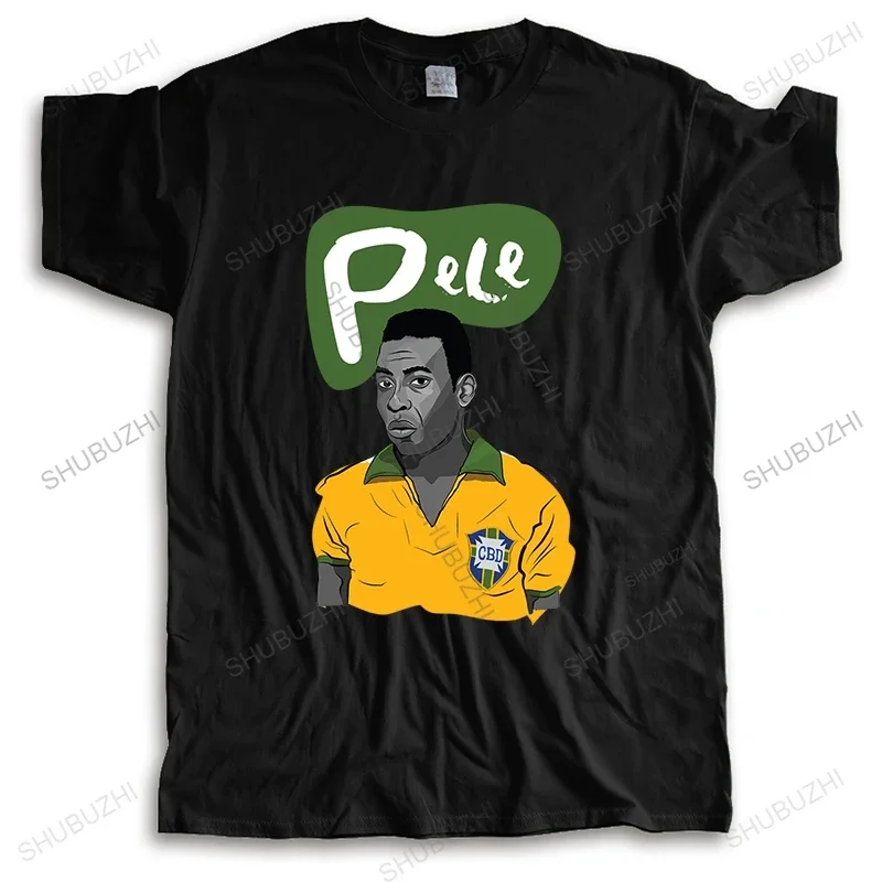 Men Brazil Ball King Legend #10 Pele Edson Arantes do Nascimento T-shirt Clothes T Shirt Men's o-neck tee-shirt drop shipping