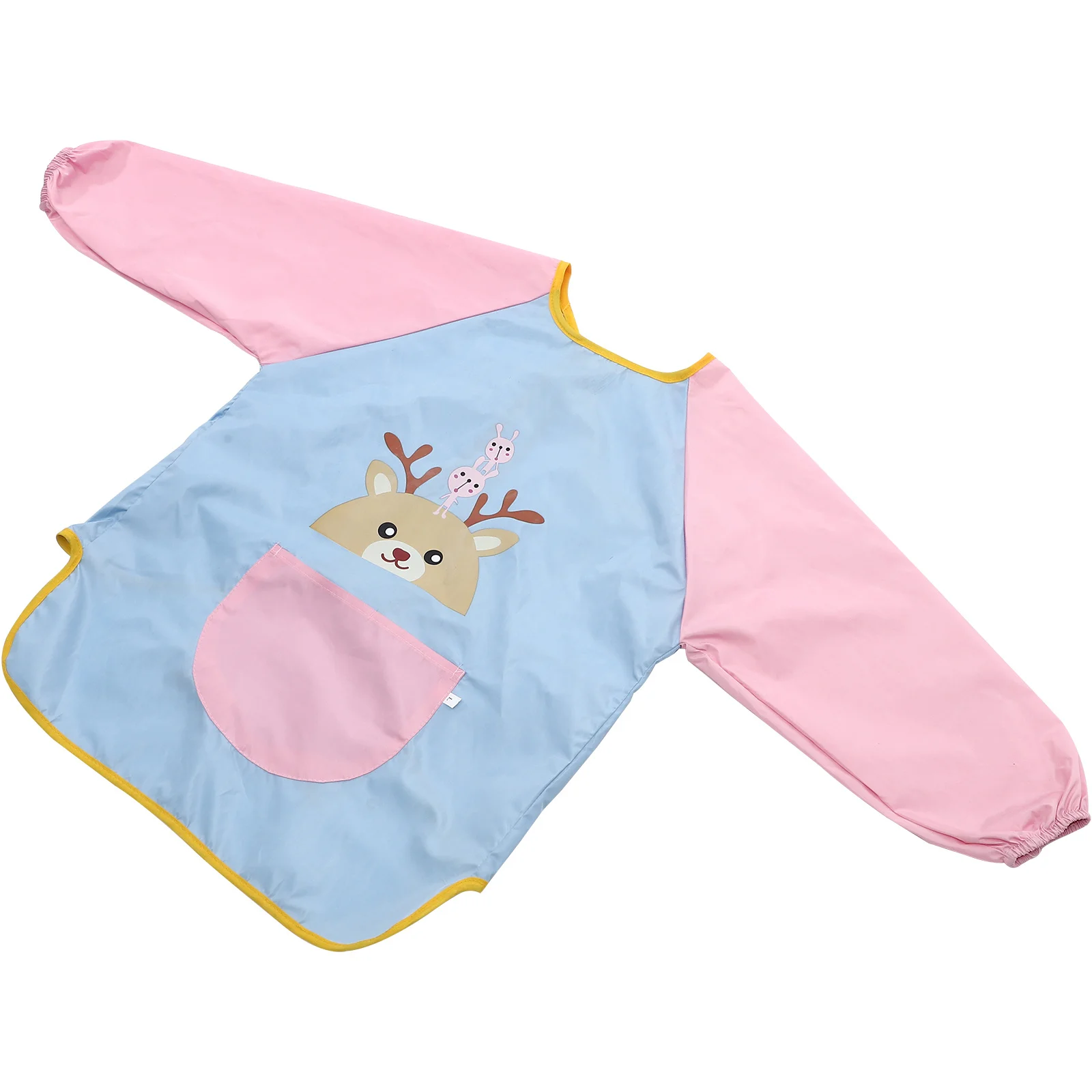 

Kids Cartoon Children Apron Long Sleeves Waterproof Painting Art Apron Breathable Durable Multi-Use Sleeved Bib