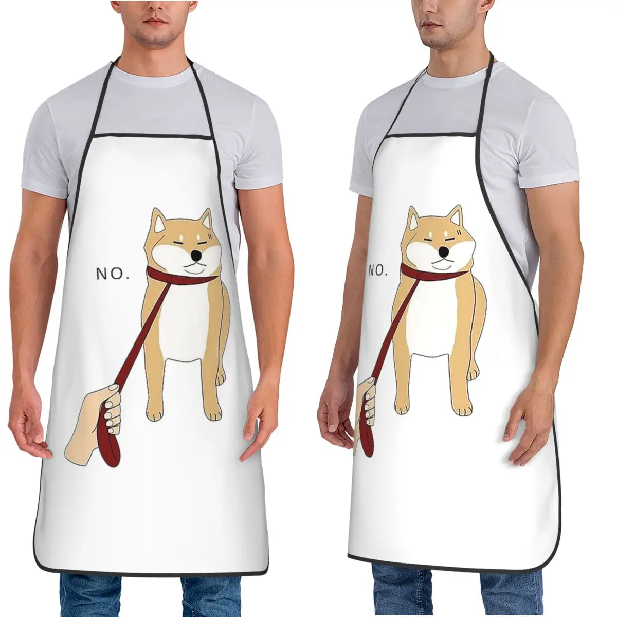 الحيوان شيبا اينو الكلاب المئزر الشيف الطبخ المطبخ Tablier مريلة مقاومة للماء تنظيف المطبخ بينافور للنساء الرجال اللوحة #4