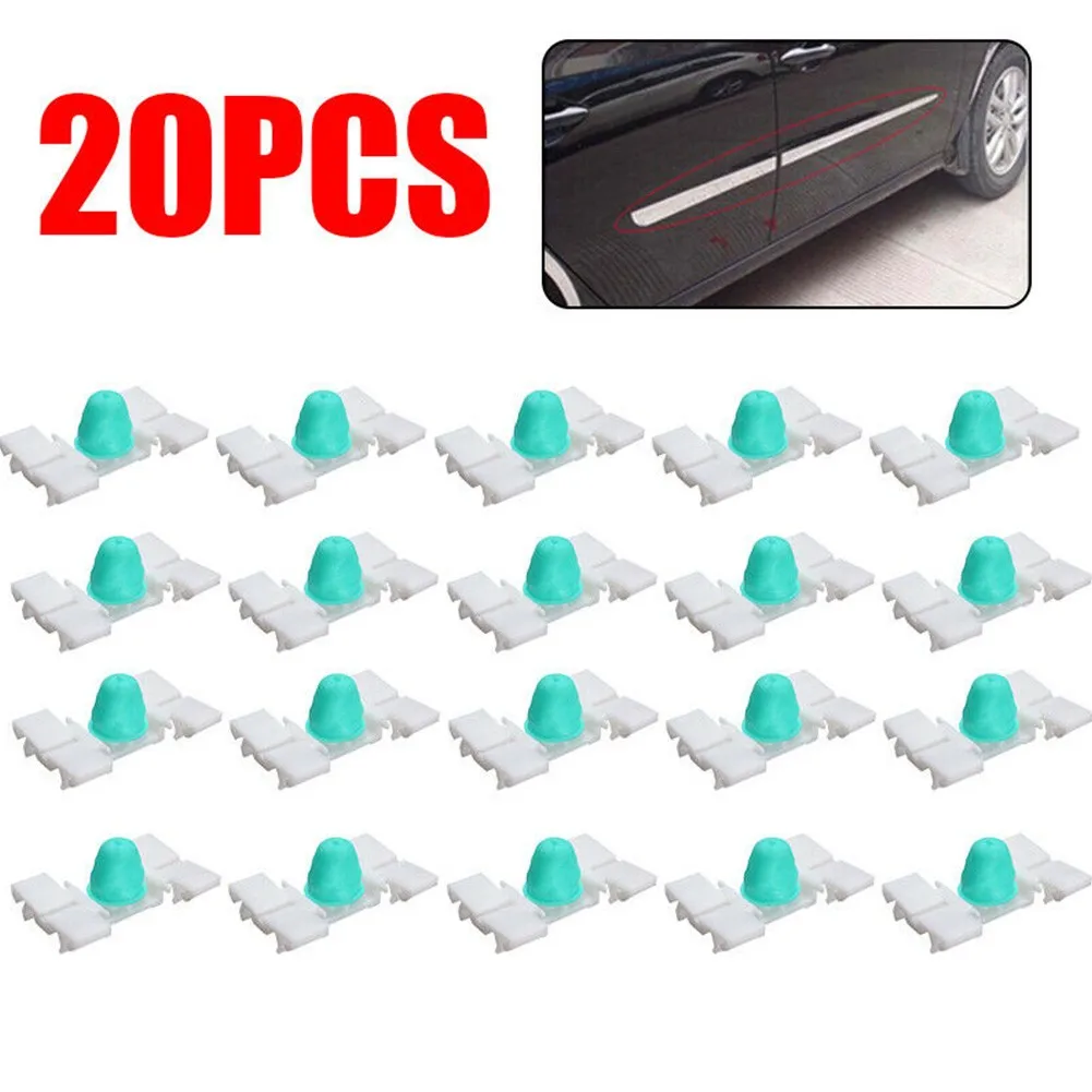 20 PCS Door Moulding Trim Clip Compatible with For BMW E36 E46 325 328 323 330 Moulding Fastener Retaining Clips