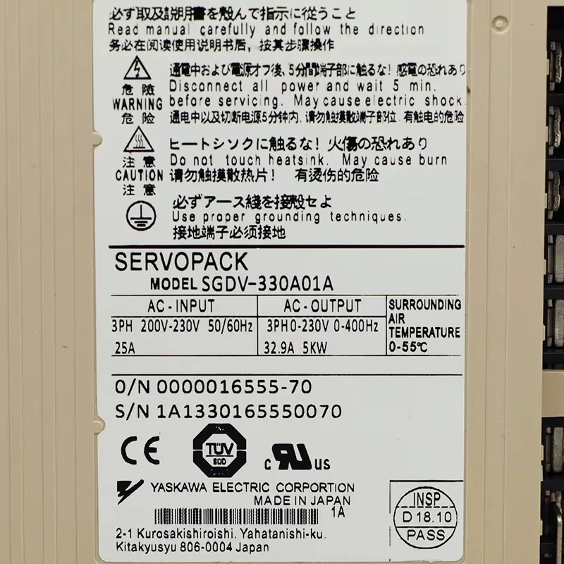New and Original 1 Year Warranty SGDV-330A01A  SGDV330A01A PRICE SIGMA 5 AC SERVO DRIVES S5 AMP 5KW 200V A/P 3 Phase