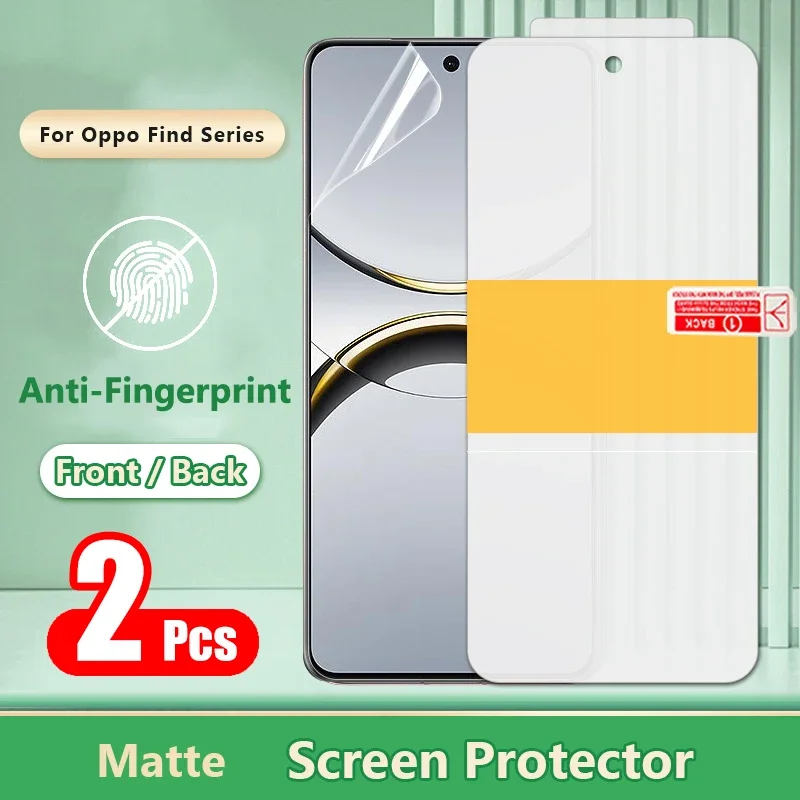 

2Pcs Matte Hydrogel Film For Oppo Find X8 X7 Ultra X8s Plus X6 X5 Pro 5G Full Cover Frosted Game Screen Protector Not Glass