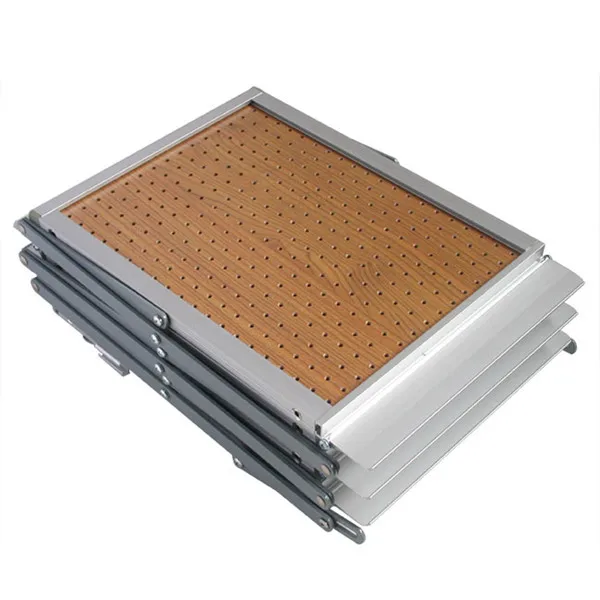 حامل كتيب من النوع Z مع لوحة MDF، رف أدب قابل للطي، رف عرض مجلة قائم على الأرض #3