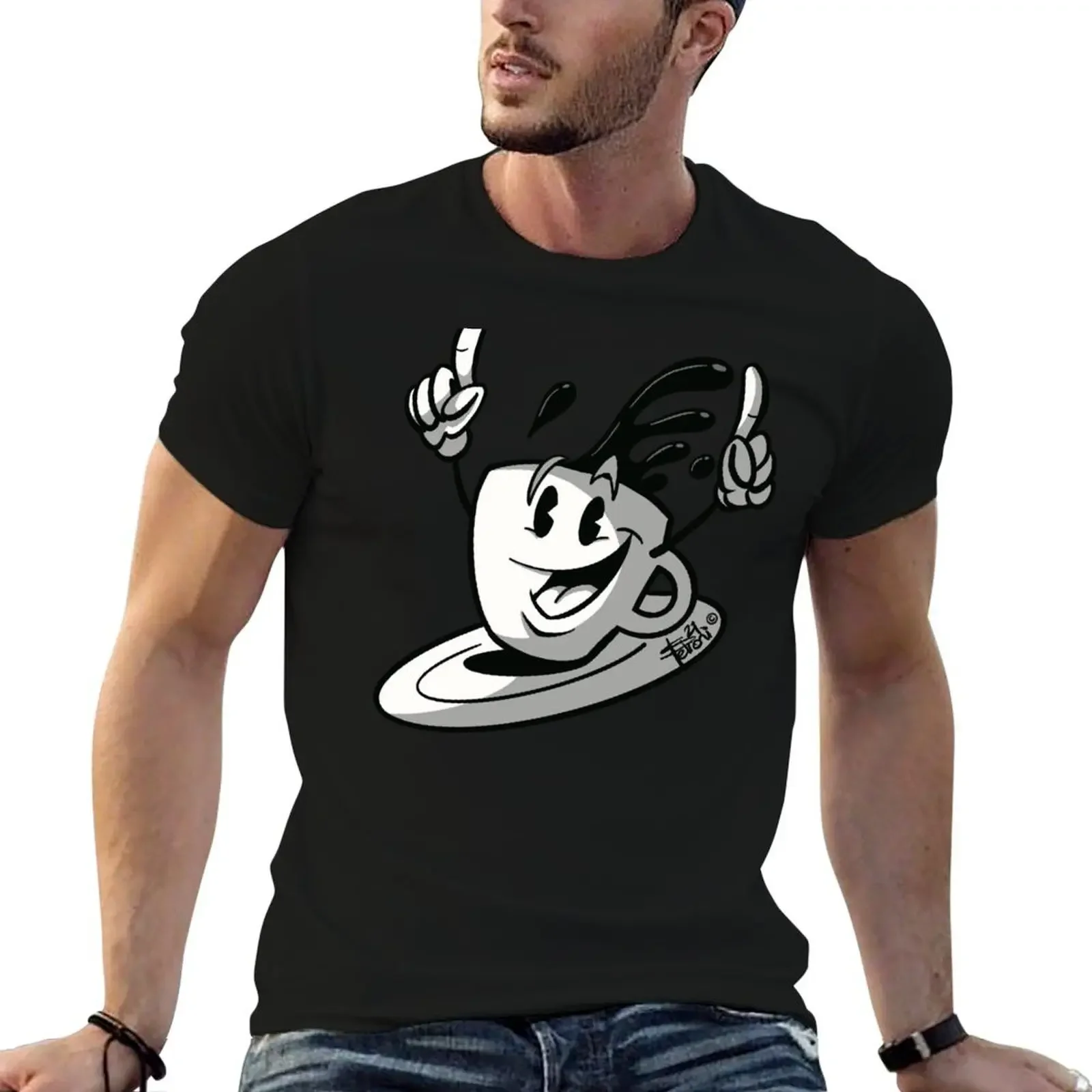 Doppio Life! Bianco Nero T-Shirt graphic t shirts Aesthetic clothing shirts graphic tee men