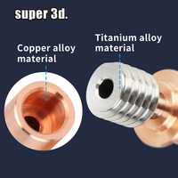 E3D Titanium Alloy Copper Bimetal Throat Heatbreak Throat For Hotend Heater Block CR6 SE Anycubic VYPER Mega S 3D Printer Parts