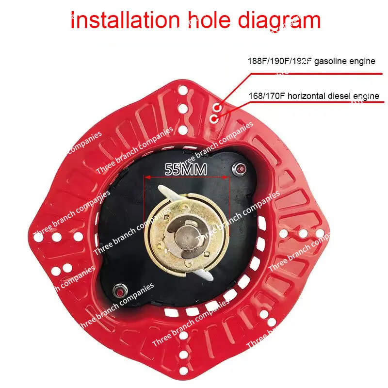 Imagem -02 - Mão Crank Pullmicro Tiller Fácil de Iniciar Puxar Motor de Partida 188f 192f