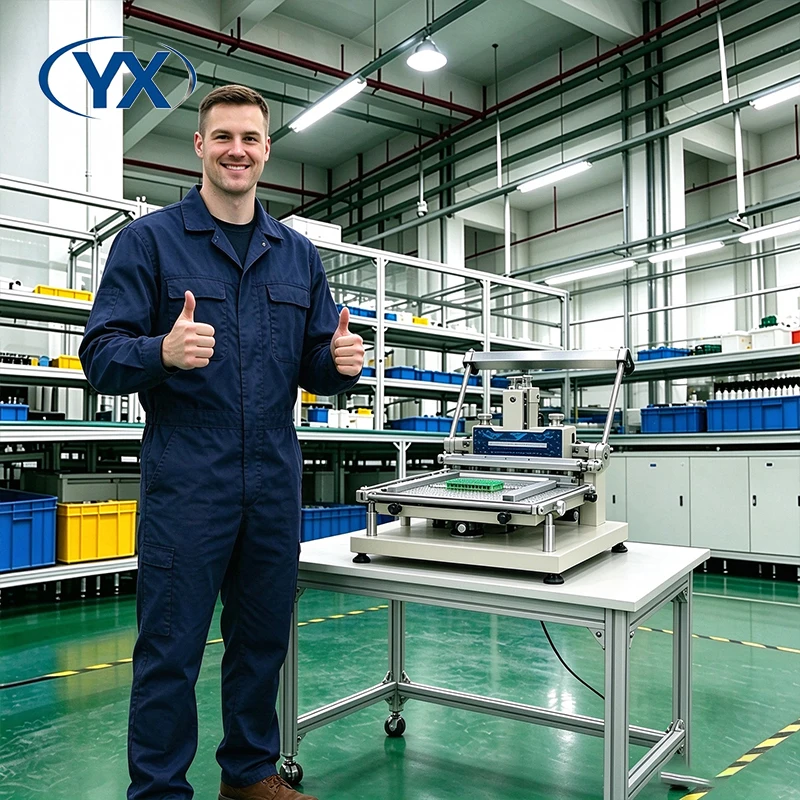Frameless Stencil Printer YX3040-F Solder Paste High Accuracy Smt Stencil Printer Manual For Led Smt Production Line