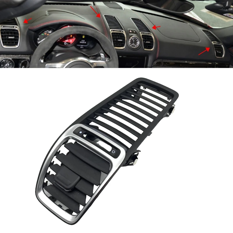 

Car Dashboard Air Conditioner Outlet Vent Grille Cover Panel 98155213100 For Porsche BOXSTER CAYMAN 981 2012-2016