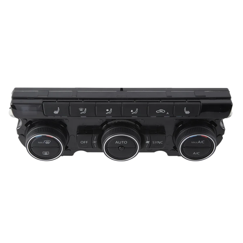 

NEW-Car Air Condition Control Switch Panel AC Seat Heater Switch For VW Passat B7 CC Tiguan Golf 6