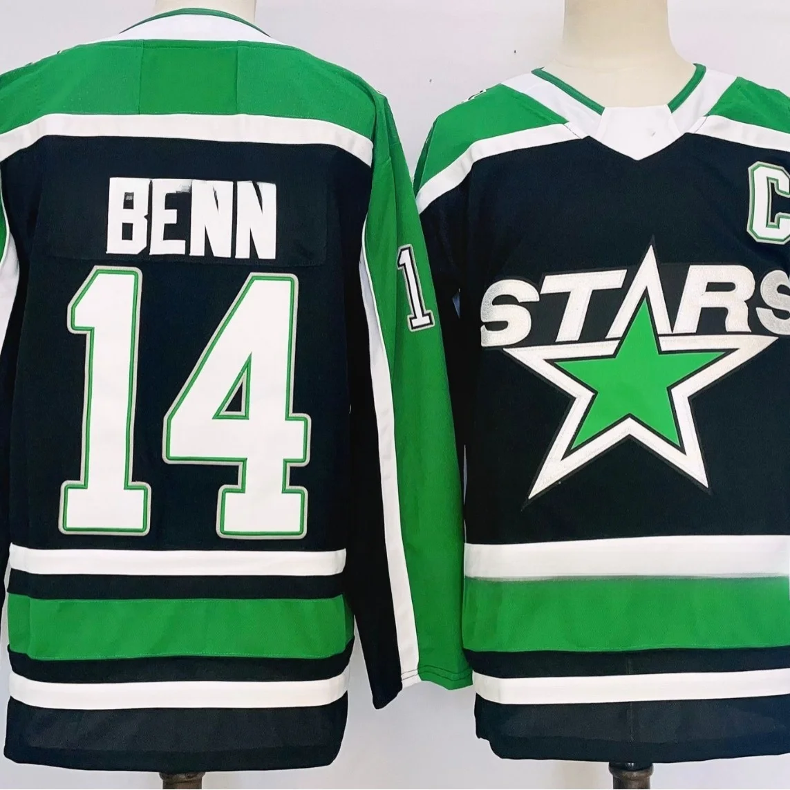 Nuevo 2025 Jersey de Hockey sobre hielo bordado Star Team 21 Número 91 uniforme de Hockey sobre hielo fibra de bambú invierno Unisex ropa deportiva para correr