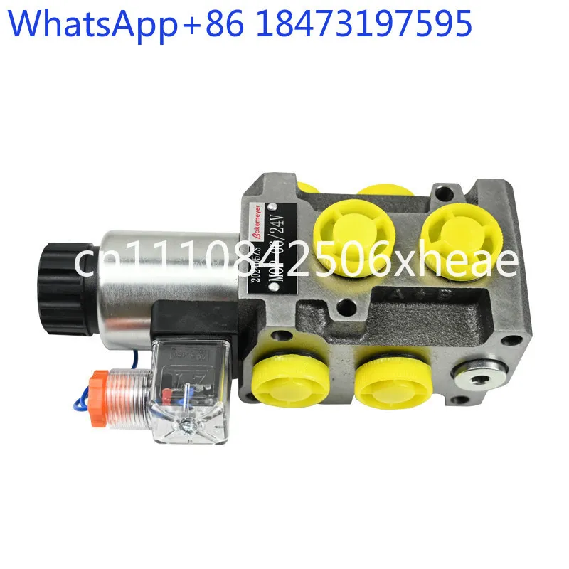 Modified wood clamping hoist, six-way hydraulic solenoid valve MOP-6/2 circuit selection valve, walking oil pressure valve