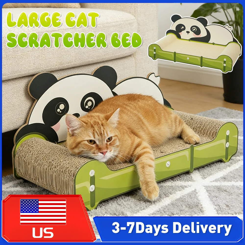 

Картонная доска-когтеточка Bear Cat для кошек и котят, долговечная, для защиты мебели, новая