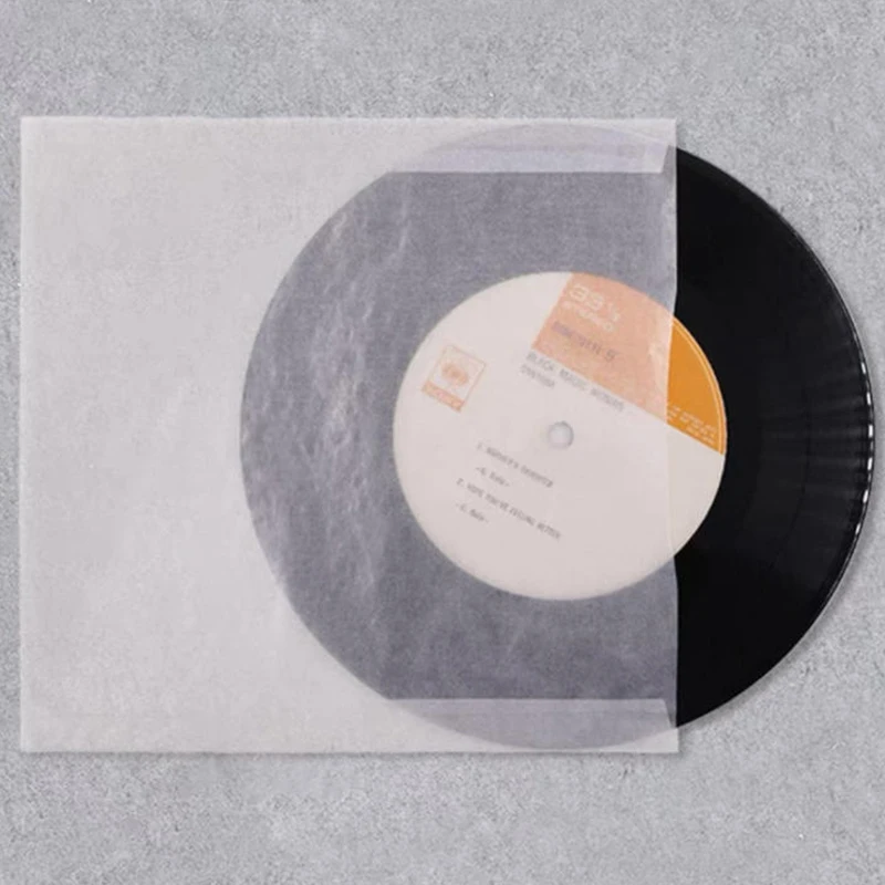 5/10/20pcs Glassine Paper Vinyl Record Inner Sleeves 7/10/12inch LP Protective Covers Dust-Proof Anti-Static Storage Envelopes