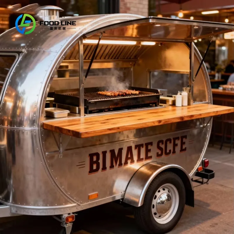 

Customized Best Selling Round Commercial Mobile Water Bar Trailer Food Shop Restaurant Bakery Lemonade Mobile Bar For Sale