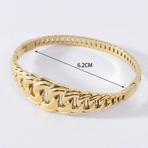 LUIZADA Vintage vergoldetes Armband für Frauen, Edelstahl, Luxus-Armreif für afrikanische Hochzeit, neue exquisite Braut, Verlobung – Detail 24